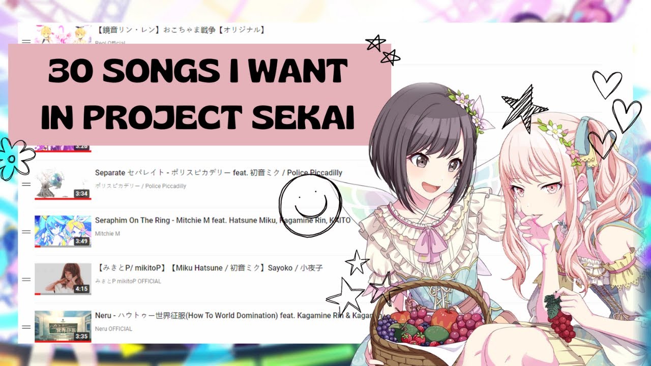 Songs I NEED In Project Sekai - YouTube