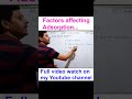 Factors Affecting Adsorption of Gases on Solid || अधिशोषण को प्रभावित करने वाले कारक #drramakant #12