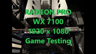 AMD Radeon PRO WX 7100 Game Testing #fortnite #pubg #valorant