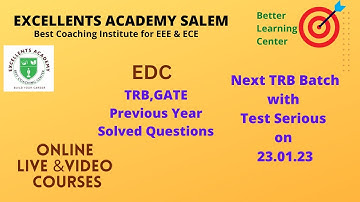 EDC-Active Filter TRB,GATE Solved Questions