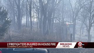 Firefighter taken to hospital after battling fire just outside of Excelsior Springs, Missouri