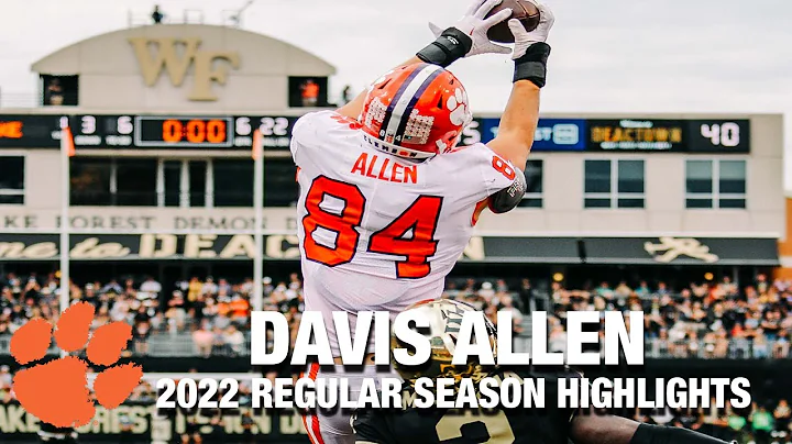 Davis Allen Regular Season Highlights | Clemson TE