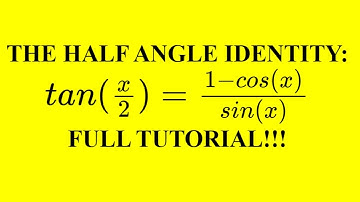 Deriving the half angle formula for Tangent
