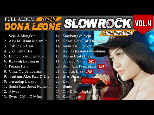 FULL ALBUM SLOW ROCK TERBAIK DONA LEONE VOL.4 | Woww VIRAL Suara Menggelegar Lady Rocker Indonesia class=