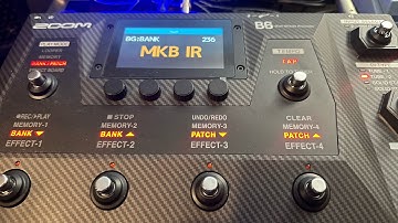 Choosing a DI Type on the Zoom B6