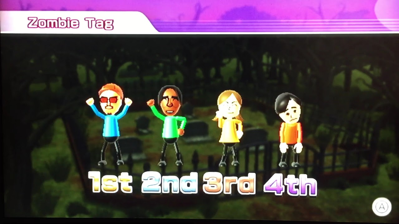 Wii Party Minigame Zombie Tag (Master CPU Takumi, and Lucía