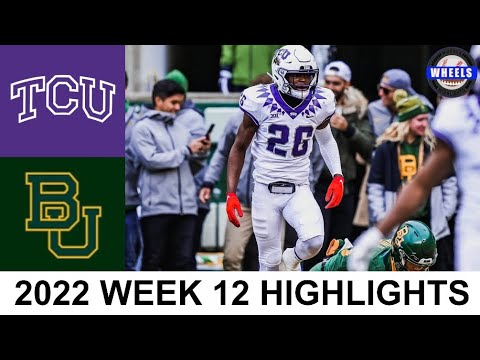 #4 TCU vs Baylor Highlights | College Football Week 12 | 2022 College Football Highlights