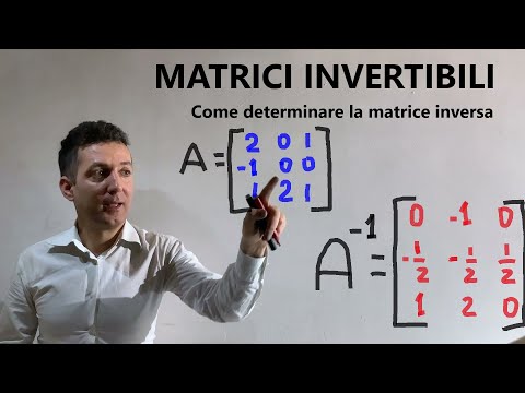 Video: Come si trova l'inverso additivo di una matrice?