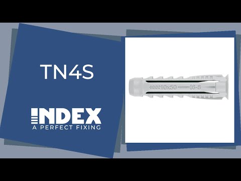 Youtube - TN4S + DIN-571 - Taco de nylon anudable de 4 segmentos para todo tipo de materiales. 