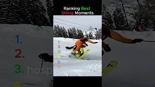 Ranking best skiing moments #ranking #skiing  #trending #viral #funny #shorts