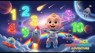 Space Rocket Numbers Adventure | Fun Counting Song for Kids | Learn Numbers in Space