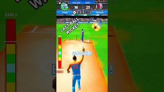 Last Ball = WICKET 💥 Opponent Frozen! #cricketleague #cricket #cricketlover