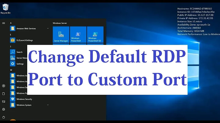 Change Default RDP Port to Custom RDP Port | How to change default RDP Port in windows server