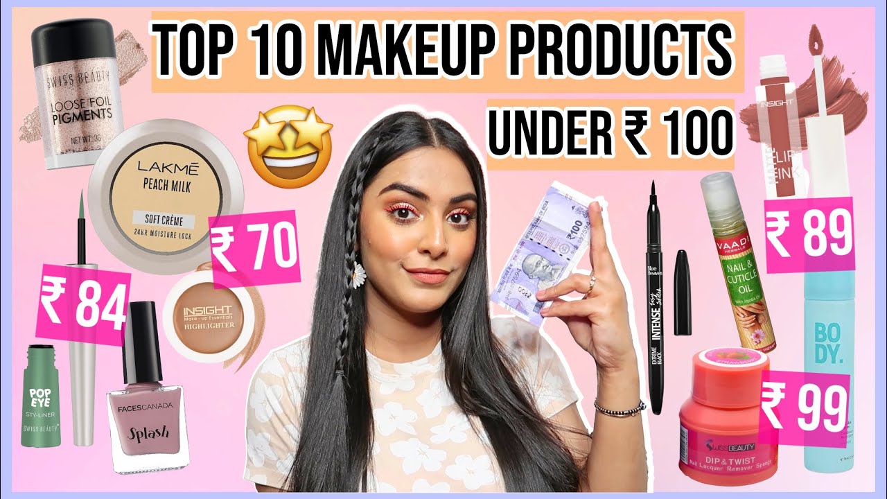 10 Makeup Products Under Rs. 100 🤯| Beauty On Budget Ep.1 YouTube