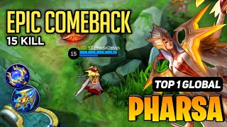 Pharsa Best Build 2024 [ Pharsa Top 1 Global Gameplay ] Mobile Legends