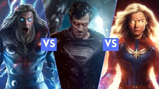 Superman Vs Thor & Captain Marvel | Can They Defeat Him?