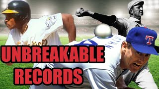 The Most Unbreakable Career Baseball Records