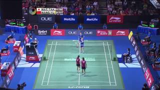 M. Matsutomo/A. Takahashi vs Wang X.L/Yu Y. | WD SF Match 1 - OUE Singapore Open 2015