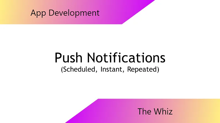 Push Notifications - Scheduled, Repeat, and Instantly