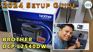 2024 Setting Up Brother DCP-L2540dw  | PinoyTechs (Tagalog)