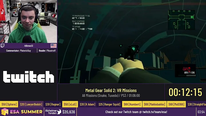 Metal Gear Solid 2: VR Missions [All Missions (Snake, Tuxedo)] by dlimes13 - #ESASummerOnline