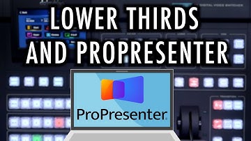 SE-4000 Tutorial 3: How to Use ProPresenter and Lower Thirds