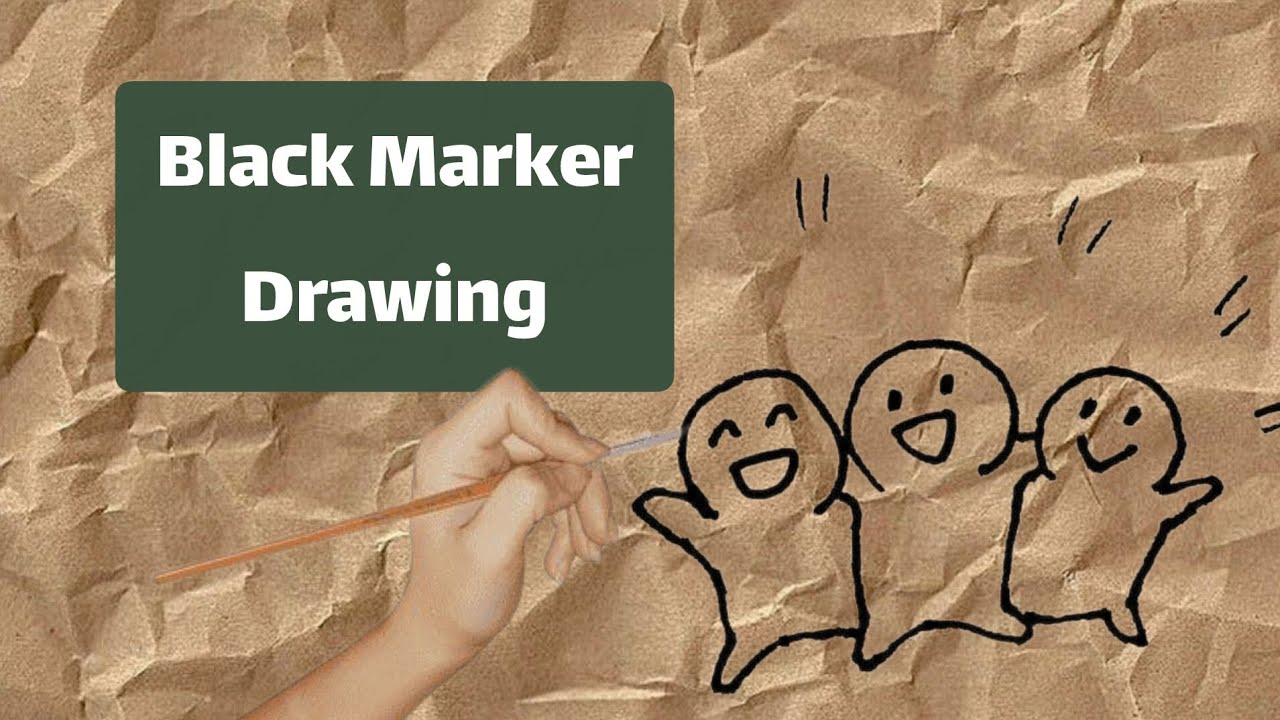 Just a black marker and simple lines. Calm drawing, no rush 🖤