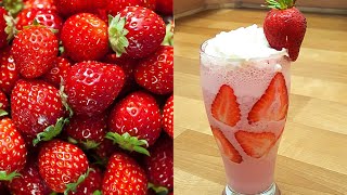 Strawberry Milkshake Recipe | How to make Strawberry Milkshake