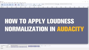 How to Apply Loudness Normalization in Audacity | Tutorial
