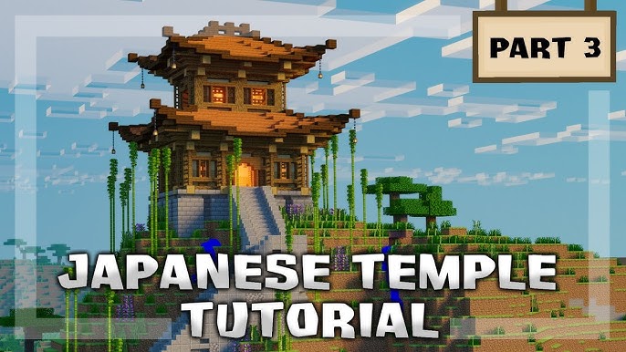 Minecraft  How to Build a Japanese Pagoda Tutorial 