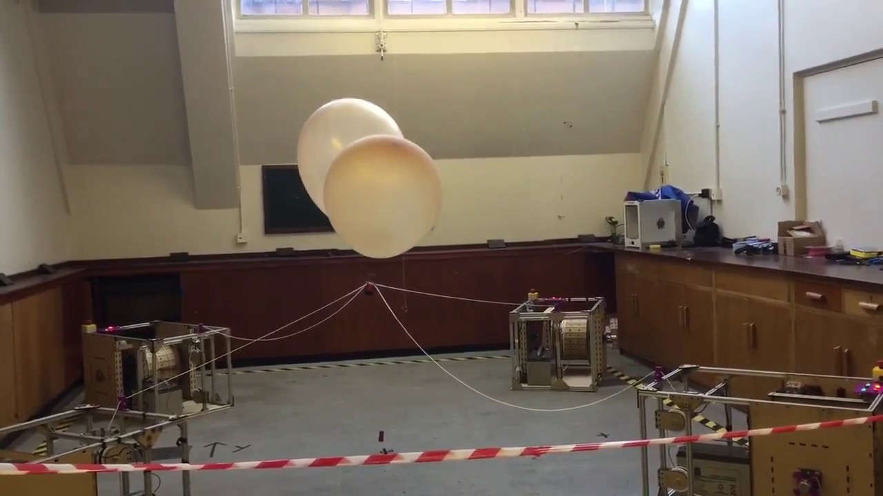Buoyant Cable Driven Parallel Robot - YouTube