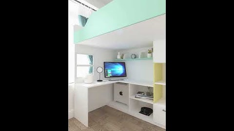 Mẫu 2020 3D nội thất nhà cấp 4 gác lửng diện tích hẹp | Kiến trúc HOMEGROUPJSC