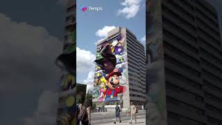 Paper-Absorbing Building Of Mario Party 4 #tempo #tempoapp #shorts