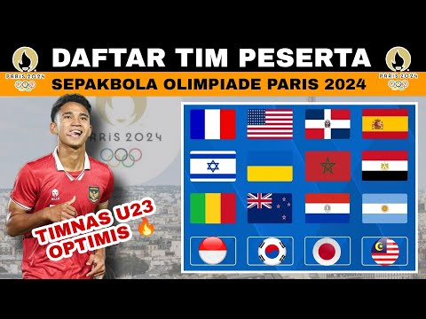 DAFTAR TIM PESERTA SEPAKBOLA OLIMPIADE PARIS 2024, TIMNAS INDONESIA U23 LOLOS ?