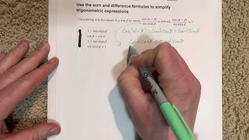 Use the sum and difference formulas to simplify trigonometric expressions