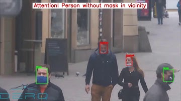 Derq demo video of AI-based mask detection for COVID-19 applications