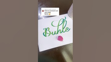 De volgende is "C". Reageer hieronder met je naam en zie de magie #letterb #handlettering #shorts...