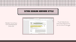 how to | sitasi dengan harvard style 📜