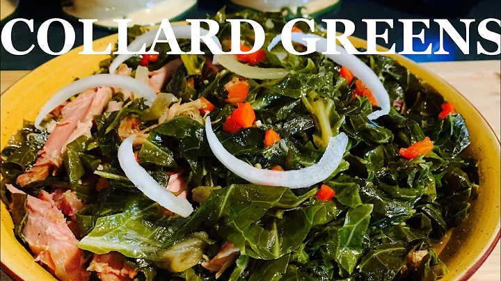 SOUTHERN STYLE COLLARD GREENS W/TURKEY WINGS COOKI...