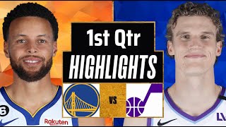 Download Lagu Golden State Warriors vs Utah Jazz Volledige wedstrijd hoogtepunten 1e kwart | 24 november | NBA ... MP3