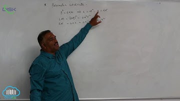 Conic sections || Parametric equations of a parabola || Disk Telangana