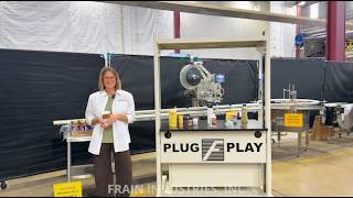 Label-Aire 3114TS-1500 Blow Tamp Labeler | Pressure Sensitive Spot Label Applicator