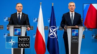 NATO Secretary General with the President of Poland 🇵🇱 Andrzej Duda, 14 MAR 2024