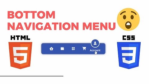 How to make bottom navigation bar in html and css | #sourcecode