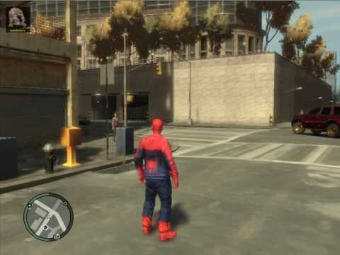 Grand Theft Auto Iv Spiderman Mod Youtube