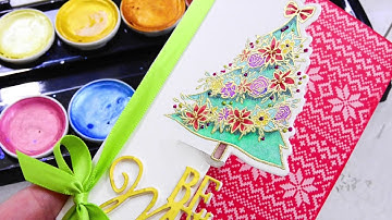 Partial Die Cut on the Edge + Spellbinders Holiday Blog Hop