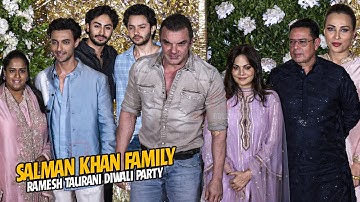 Salman Khan Family arrive at Ramesh Taurani Diwali Party 2025