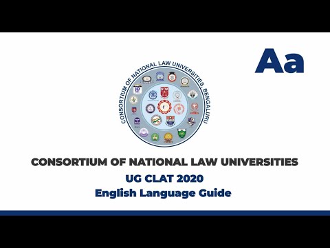 UG Clat 2020 - English Language Guide