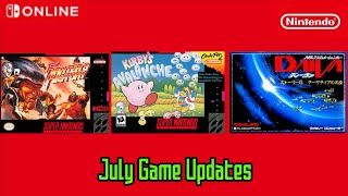 NES \& SNES - July 2022 Game Updates - Nintendo Switch Online