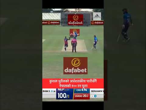 well played kushal burtel. #cricket #nepal